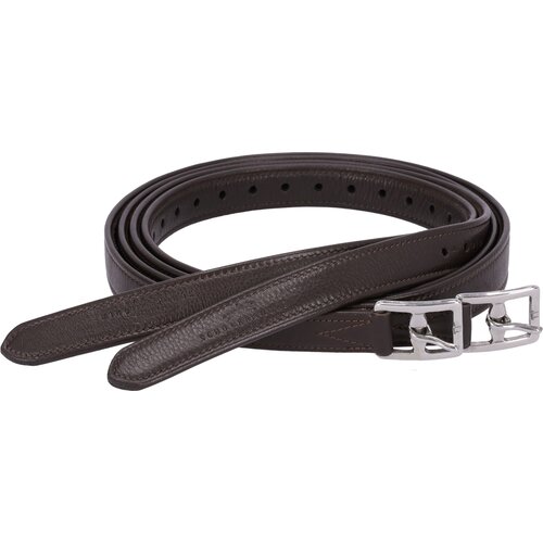 Schockemöhle Sports Usnjeni trakovi za stremena Colorado Soft, espresso/silver Cene