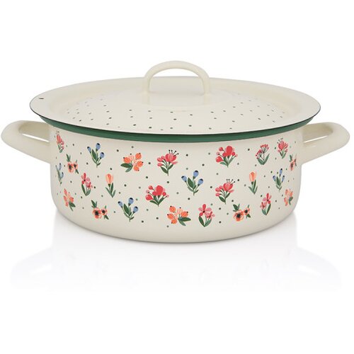 Metalac plitka šerpa CVETNE RADOSTI 22cm/3.5lit Cene