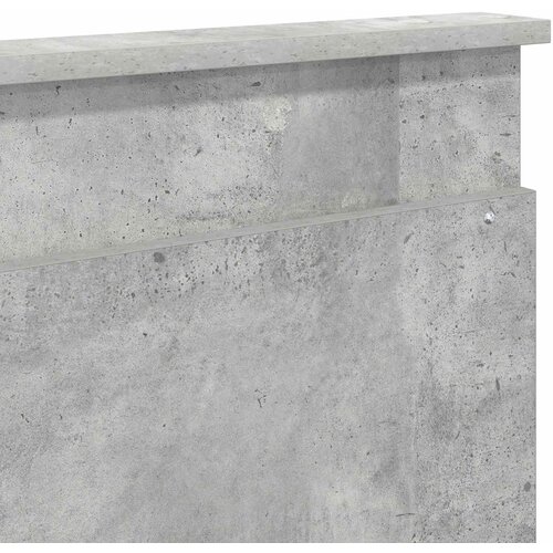  Uzglavlje s uzglavljem Betonski sivi 200 cm Konstruirano drvo Slike
