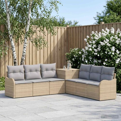  Set sofe 7 kom. Bež i svijetlo siva 121 x 62 x 69 cm Cene