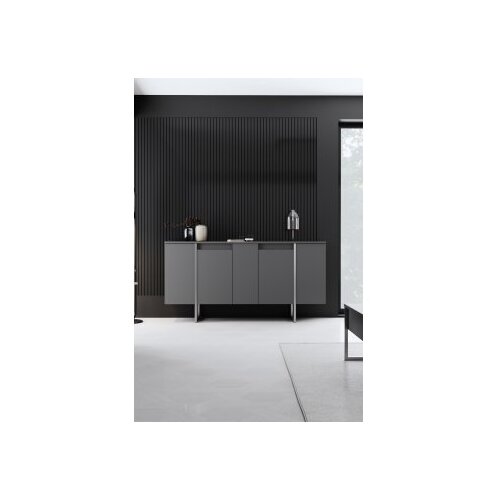 Hanah home komoda luxe anthracite silver Cene