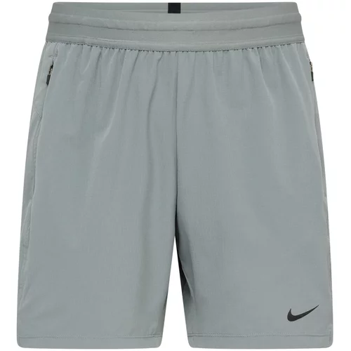 Nike Športne hlače 'FLEX REP 4.0' siva / črna