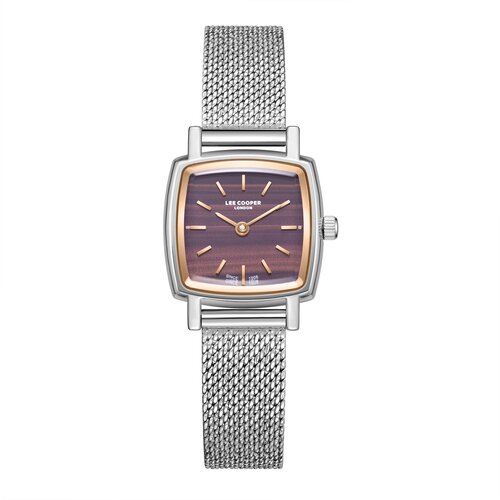 Lee Cooper Ženski sat LC08280.540, Braon kući&amp;scaron;te, Srebrne boje Slike