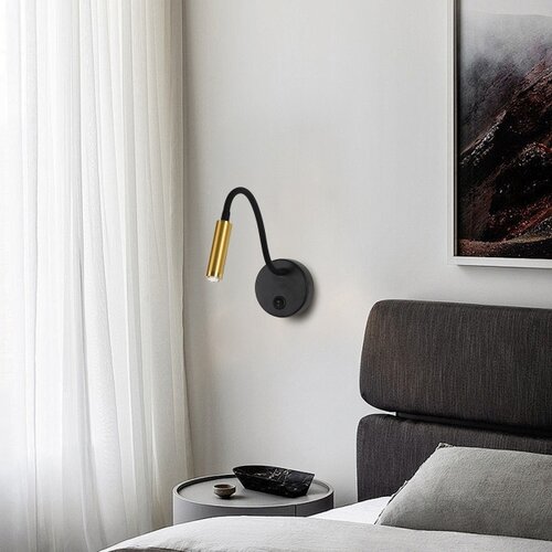  Brilagi -LED prigu&amp;scaron;iva fleksibilna zidna lampa MAYA 1xG9/4W/230V crna/zlatna Slike