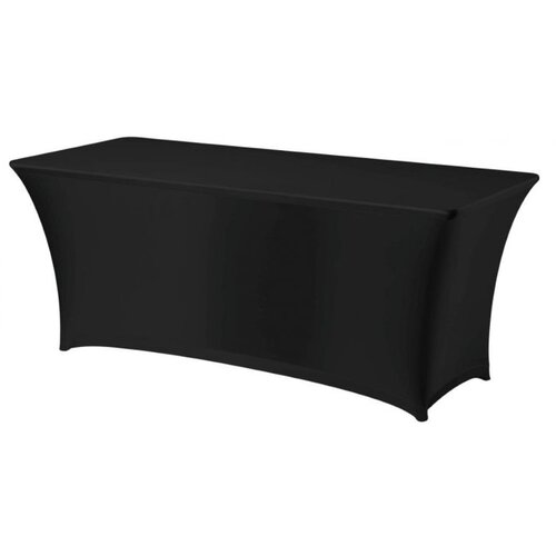 Hendi Pravokoten prt brez likanja 150x760cm Jersey blago črn - 814406, (21384047) Cene