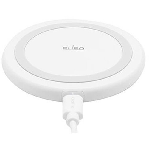 Puro Brezžični polnilnik Qi 10W z vhodom USB-C in kablom USB-A na USB-C 1m, Bela, (5000275855) Cene