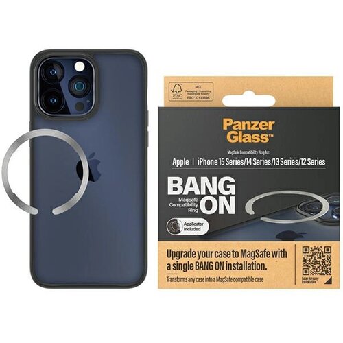 PanzerGlass MAGSAFE BANG ON RING ZA IPHONE 12 13 14 15 SREBRNA, (21911732) Cene
