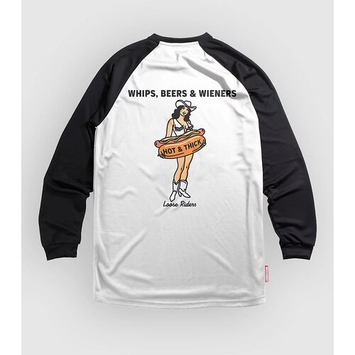 Loose Riders Hot & Thick Long Sleeve Jersey white Cene