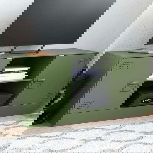 TV ormarić maslinasti 99 x 39 x 44 cm čelični Cijene