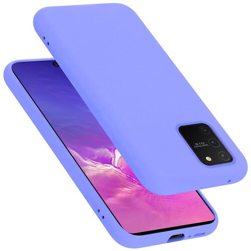 Cadorabo Ohi&amp;scaron;je, združljiv s Samsungom v tekoči lahki vijolični barvi - za&amp;scaron;čitni pokrov iz fleksibilnega silikona TPU, (20585699) Slike