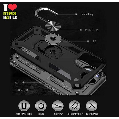 Max Mobile MM TPU SAM GALAXY A25 5G ANTI-SHOCK WITH RING crna Cene