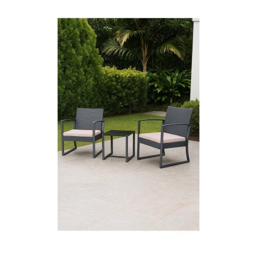  Balkonska garnitura trodelni, PP, ratan optika ( 32-758000 ) Cene