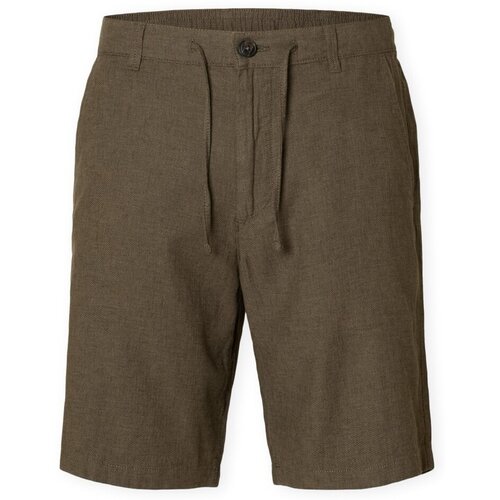 Selected Kratke hlače & Bermuda Noos Regular Brody Shorts - Forest Night Zelena Cene