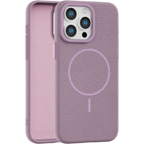  leather grip magsafe maska za iphone 15 pro max - ljubičasta Cene