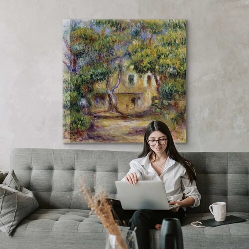  Slika - Pierre-Auguste Renoir &amp;ndash; The Farm at Les Collettes 40x40 Akustična Slike