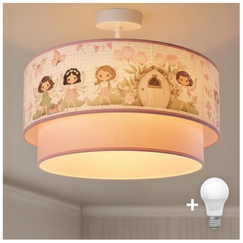  Brilagi - LED dečiji prislonjeni plafonski luster BOBO 1xE27/10W/230V &Oslash; 40 cm ružičasta/vile Cene