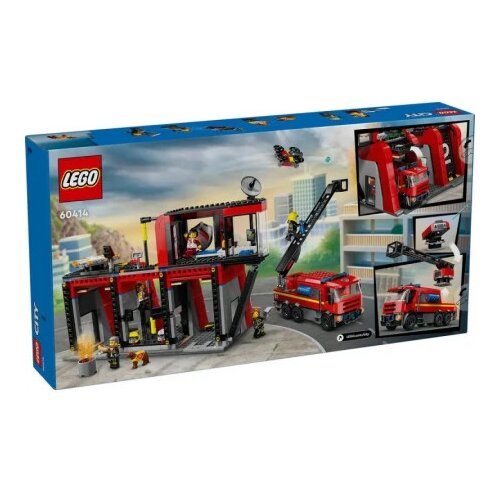Lego city fire fire station with fire truck ( LE60414 ) Cene