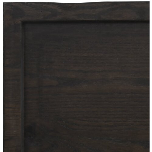 Stolna ploča tamnosmeđa 100x40x(2-6) cm obrađena hrastovina Slike