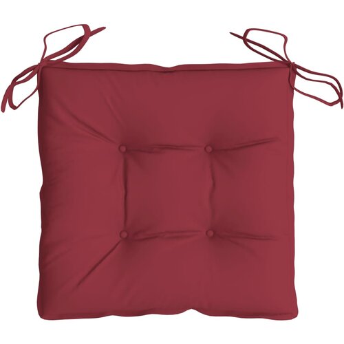  Jastuci za stolice 4 kom boja vina 40x40x7 cm tkanina Oxford Slike