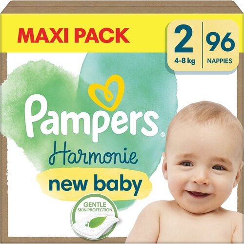 Pampers Harmonie Size 2 plenice za enkratno uporabo 4-8 kg 96 kos Cene
