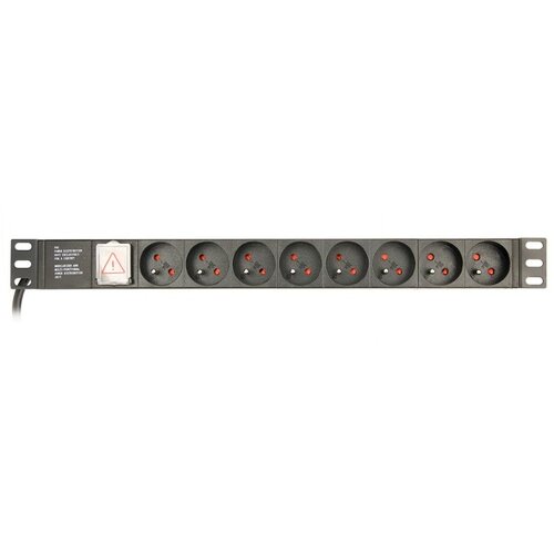 Gembird EG-PDU-014-FC14 power distribution unit (PDU) 8 AC outlet(s) 1U Black Cijene