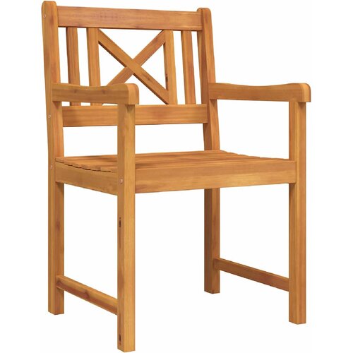  Vrtni set za objed 7 kom. 6-sjedala Smeđa Čvrsto drvo akacije 200 x 100 x 74 cm Slike