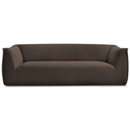 Bobochic Paris Rjava sedežna garnitura iz rebrastega žameta 242 cm Giorgia – Cene