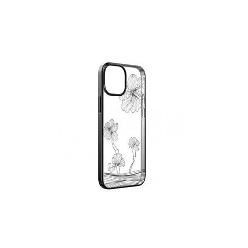 DEVIA Futrola Hard Case Crystal Flora za Iphone 13/ crna Slike