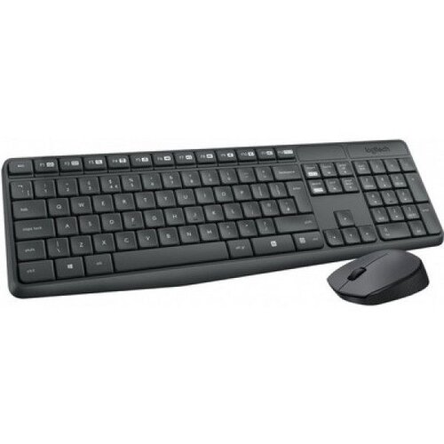 Logitech Tastatura + mis Wireless MK235 USB US siva 920-007931 Cene