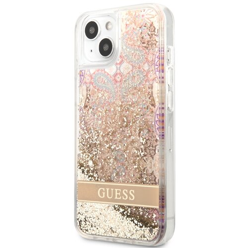 Guess Apple iPhone 14 Plus Cvetli?na lupina s plavajo?imi ble&scaron;?icami, Zlata, (21244359) Cene