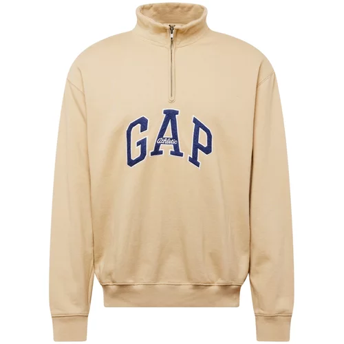 GAP Sweater majica ultra morsko plava / kaki / bijela