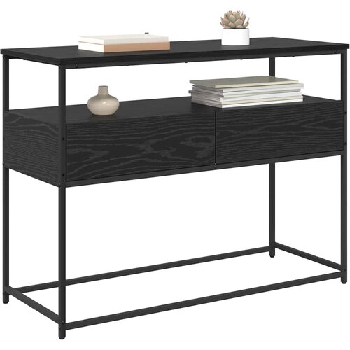  Konzolna stolica Crni hrast 100 x 40 x 75 cm Konstruirano drvo Slike