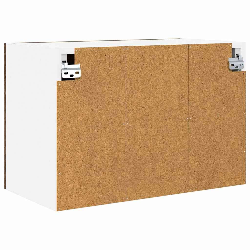  Viseći ormarić Riga Dimljeni hrast i bijela 60 x 31 x 40 cm Slike