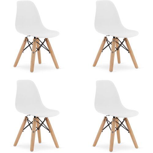 Brandless ZUBI stol - bel x 4, (22044545) Cene