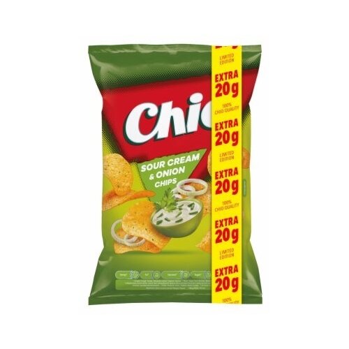 Chio čips sour cream and onion 130g+20g gratis Slike