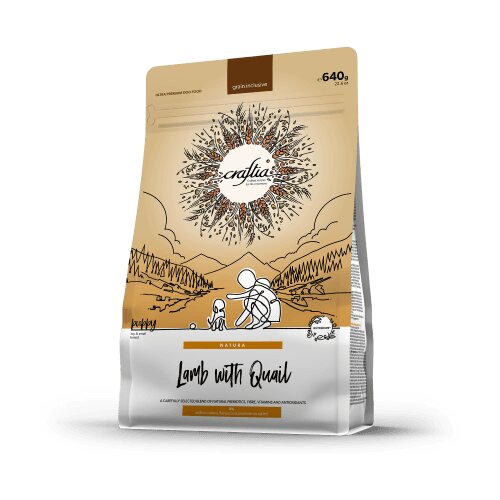 Craftia natura lamb with quail puppy toy &amp;amp; small breed - 640 g Slike