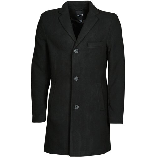 Only &amp;amp; Sons Pla&amp;scaron;či ONSJAYLON WOOL COAT Črna Slike