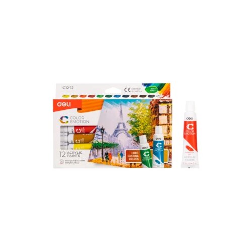  AKRILNE BOJE DELI COLOR EMOTION 1/24 12ml EC12-24 Slike