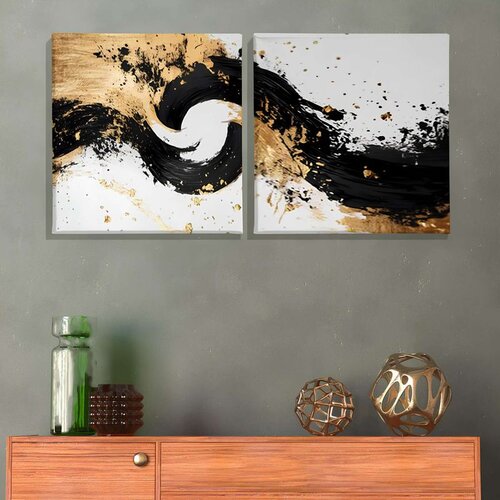 WALLXPERT ASR_CNV2-6 50x50 Multicolor Dekorativna Platna (2 Komada) Cene