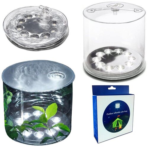  10 led solarnih svjetiljki za kampiranje na napuhavanje Slike