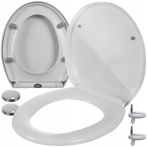 Univerzalna odstranjliva WC deska z mehkim zapiranjem bela Cene