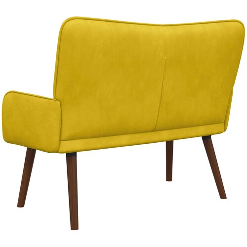 SOFA za dvije osobe Žuta 115 x 61 x 87 cm Bar&amp;scaron;un Slike