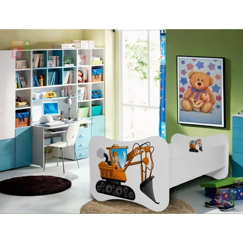 ADRK Furniture Otroška postelja Gonzalo grafika - 80x160 cm