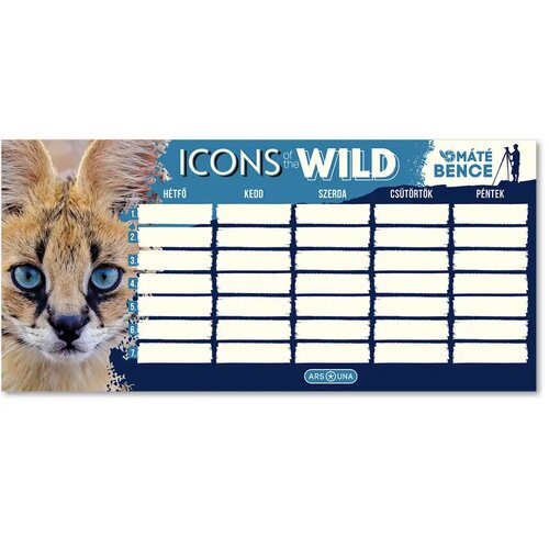 Ars Una M&aacute;t&eacute; Bence Icons of the Wild-serval, enostranski, dvostranski urnik Cene