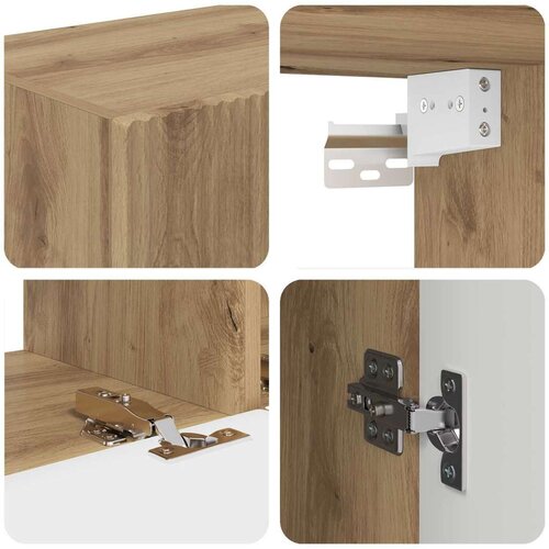  Set TV komoda Zidne 5 pcs Betonski sivi Konstruirano drvo Slike