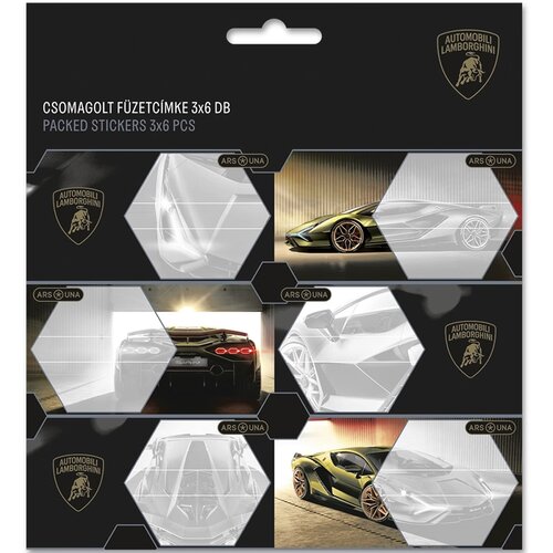 Ars Una Pakirane žute naljepnice za bilježnice s motivom Lamborghinija 3x6 kom. Cene