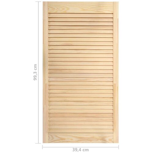 VidaXL vrata z letvicami trdna borovina 99,3x39,4 cm Slike