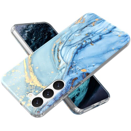 INORCO Za Samsung Galaxy S23 GW18 IMD marmorni ovitek za telefon PC+TPU ovitek za telefon, (22032937) Slike