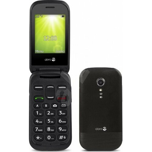 Doro 2404 - DS Black, 2.4 4MB/16MB/VGA CAM/1000mAh/2G/SOS mobilni telefon Slike