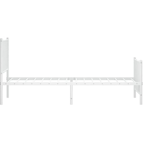  okvir kreveta uzglavlje i podnožje bijeli 80x200 cm Slike